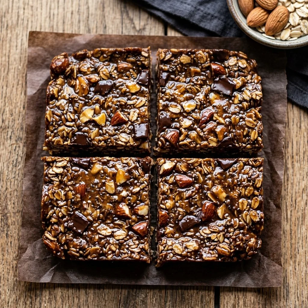 No Bake Protein Bars made with natural ingredients and packed with protein.