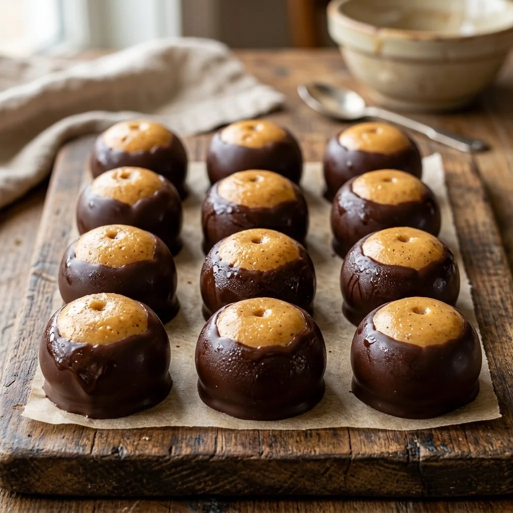 Delicious homemade Buckeye Candy for a sweet treat