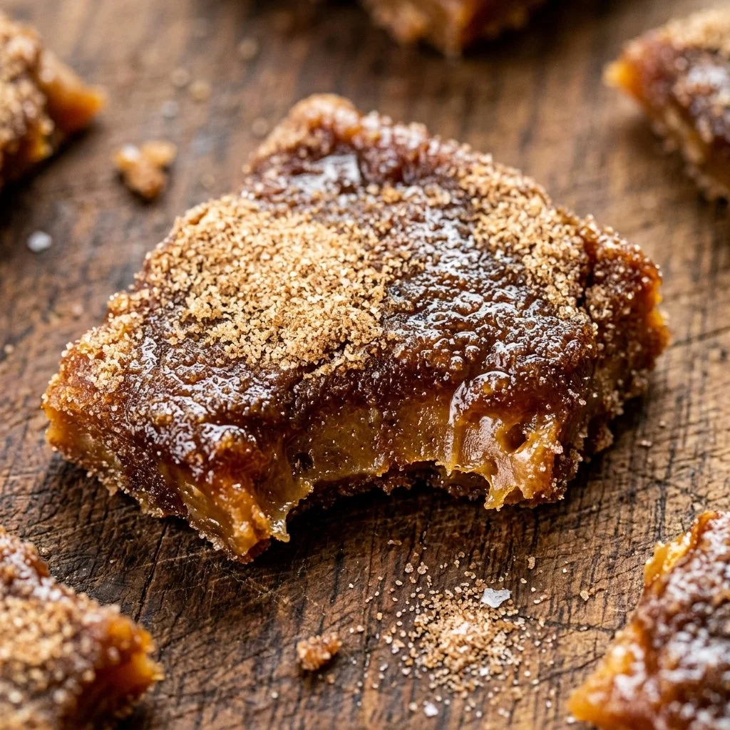 Delicious churro toffee dessert topped with cinnamon sugar