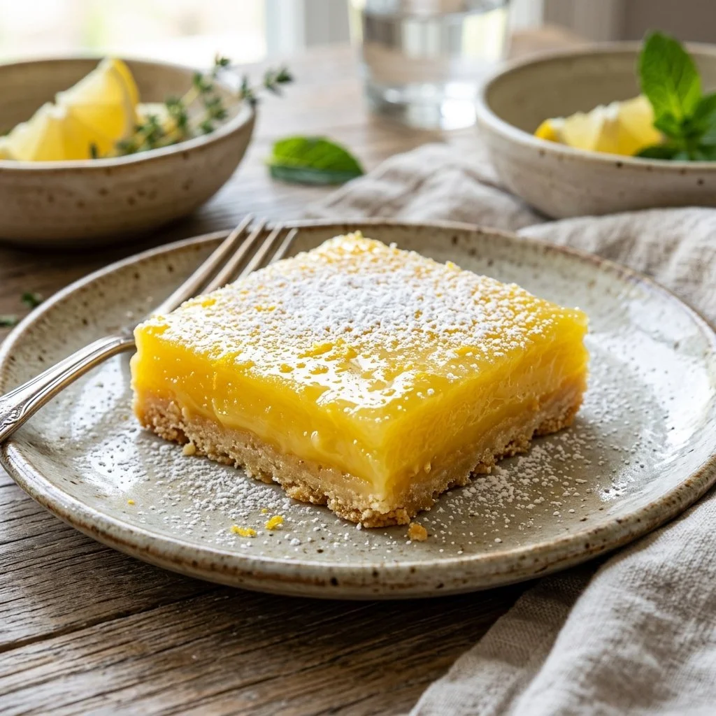 Delicious lemon bars with a buttery crust and tangy lemon filling